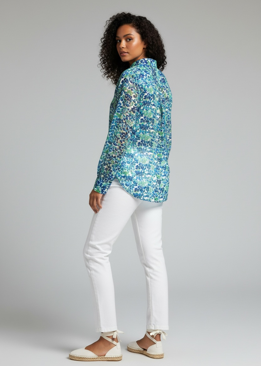 Camisa Atenas Petal Blue