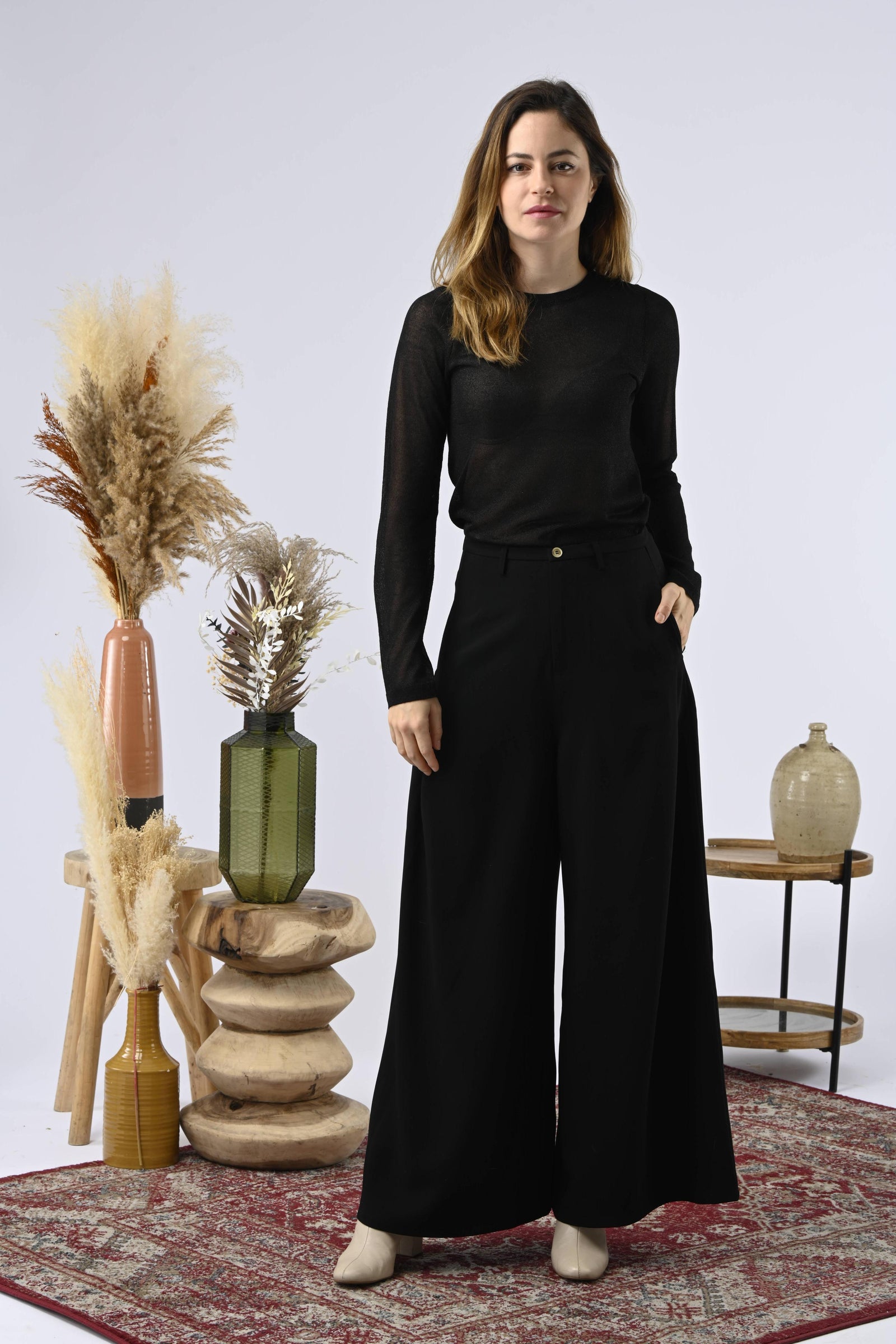 Sweater Hazelnut Negro