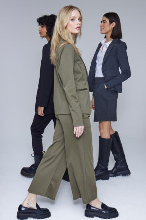 Pantalon Kate Ancho Verde Militar