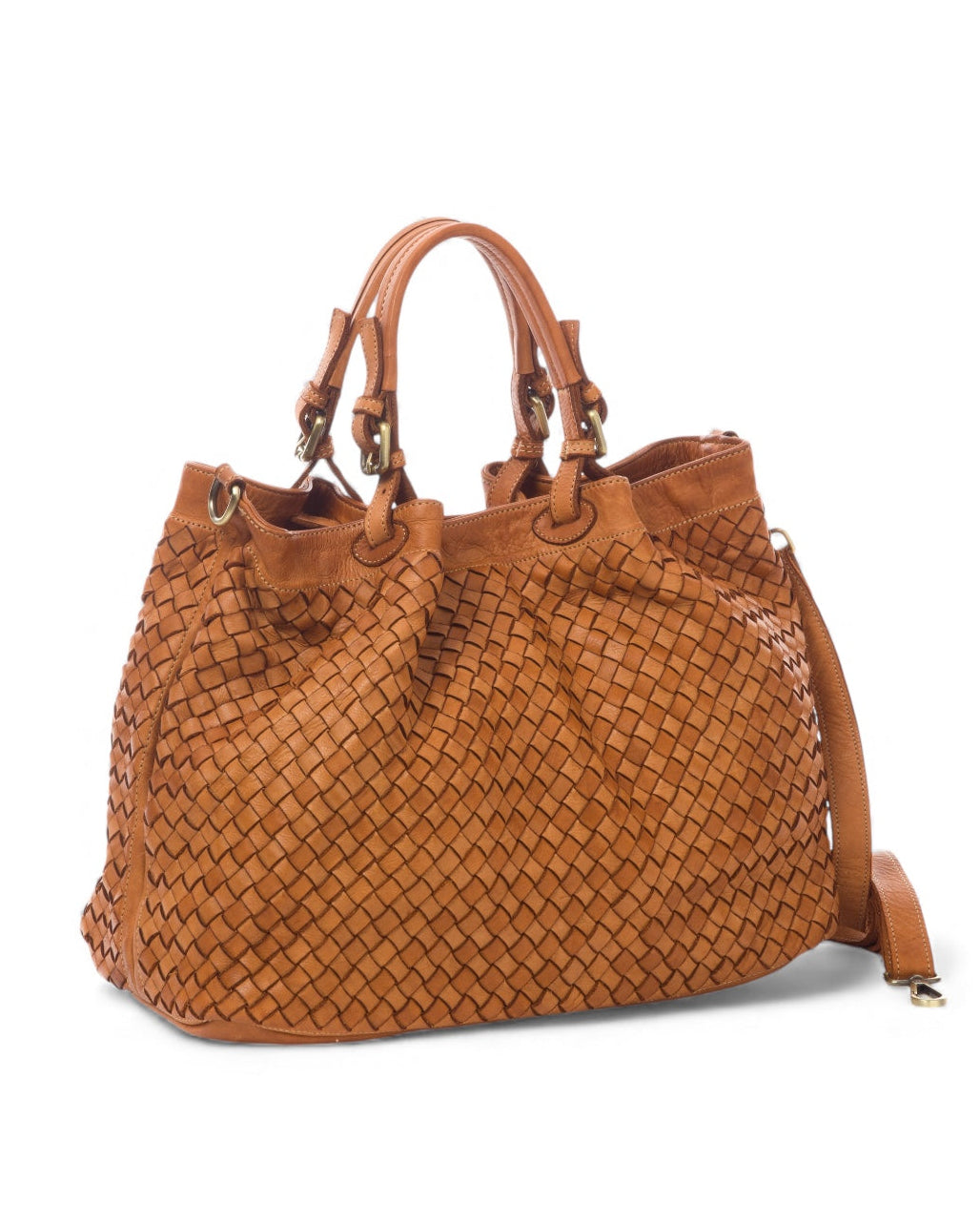 Cartera Liguria Camel Grande