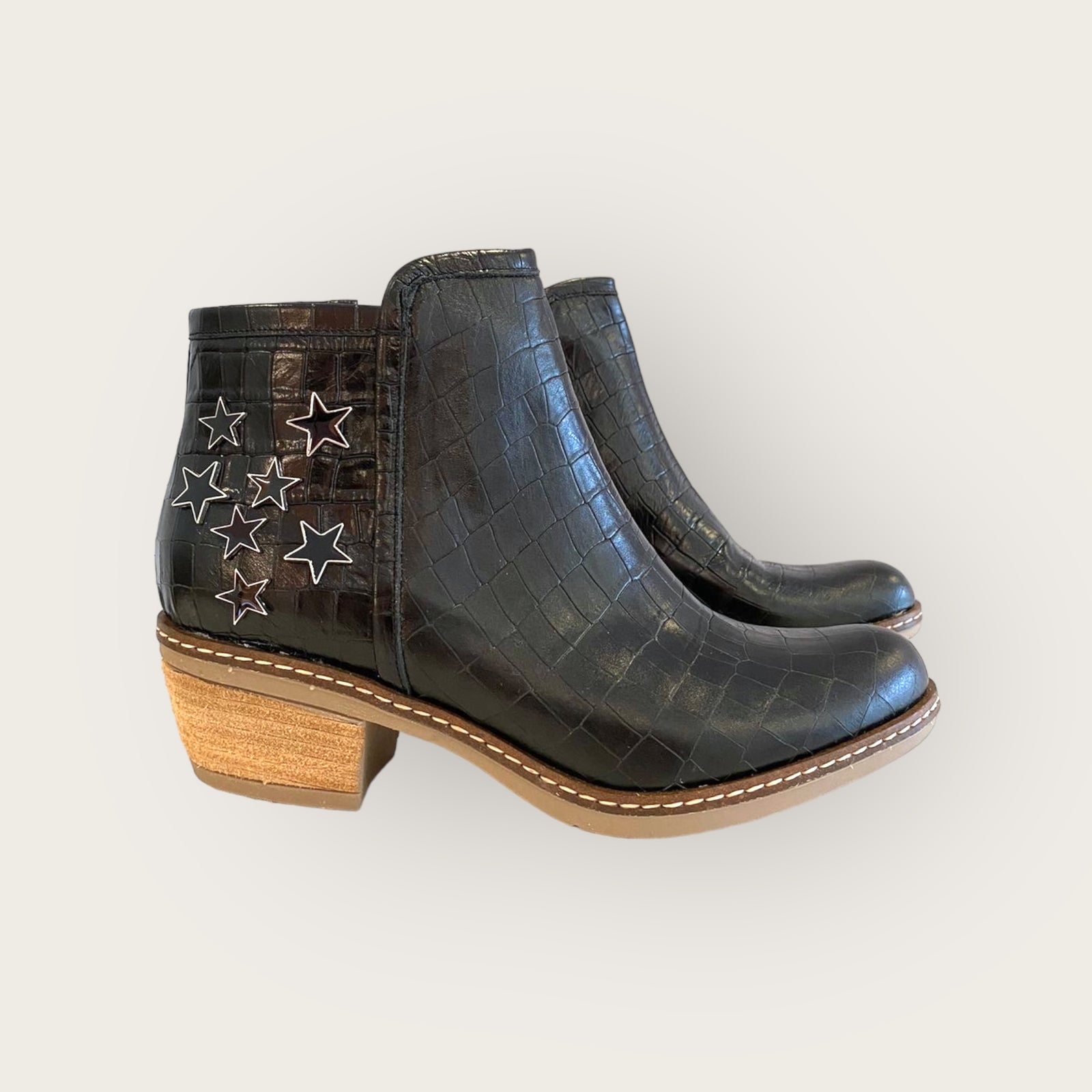 Larisa Croco Negro - Outlet
