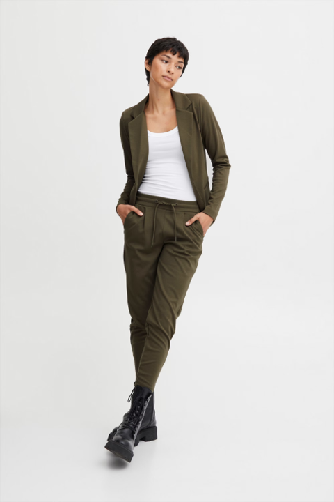 Pantalon Kate Cropped Verde Militar