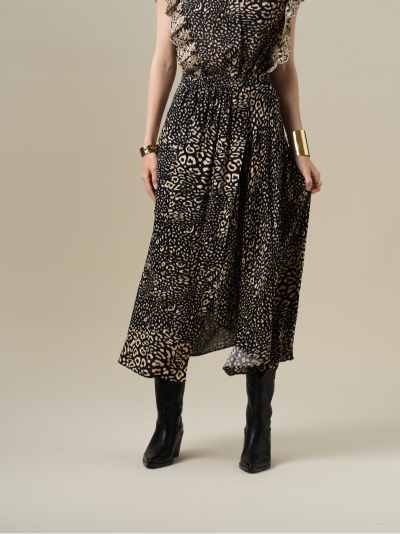 Falda Iseline Leopardo