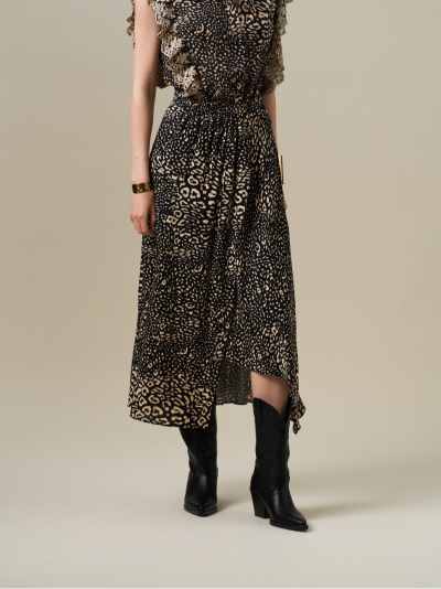 Falda Iseline Leopardo