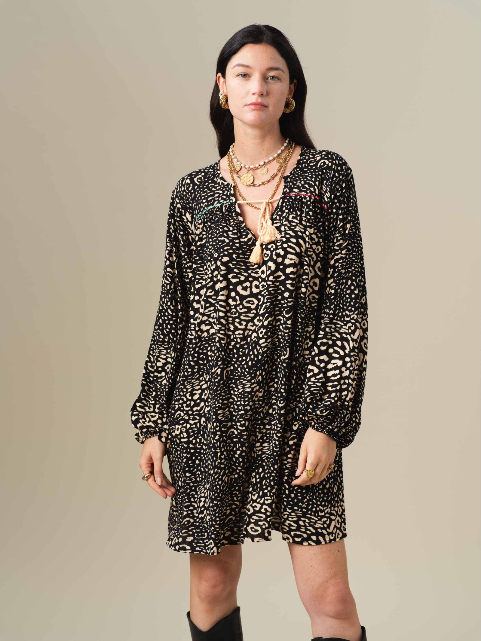 Vestido Tishie Leopardo