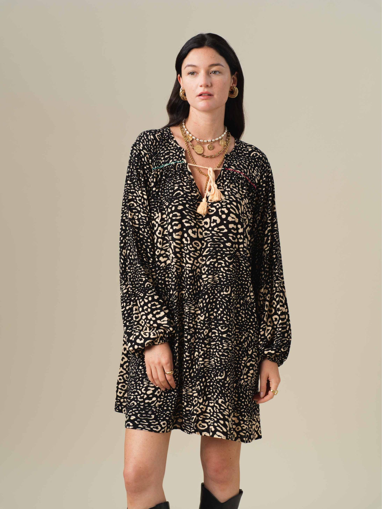 Vestido Tishie Leopardo