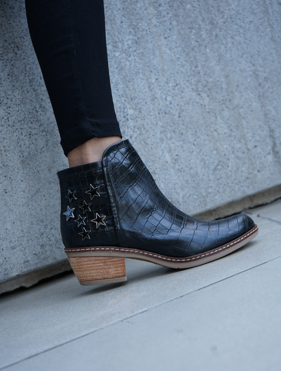 Larisa Croco Negro - Outlet