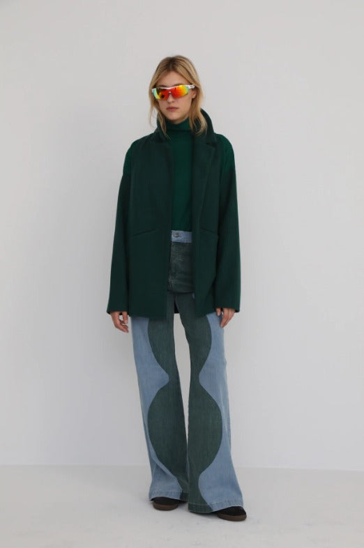 Pata Ancha Trama Verde