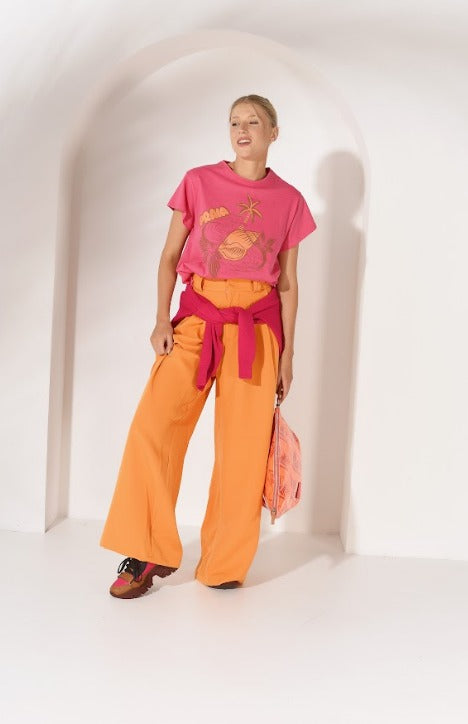 Polera Praia Caracola Rosa