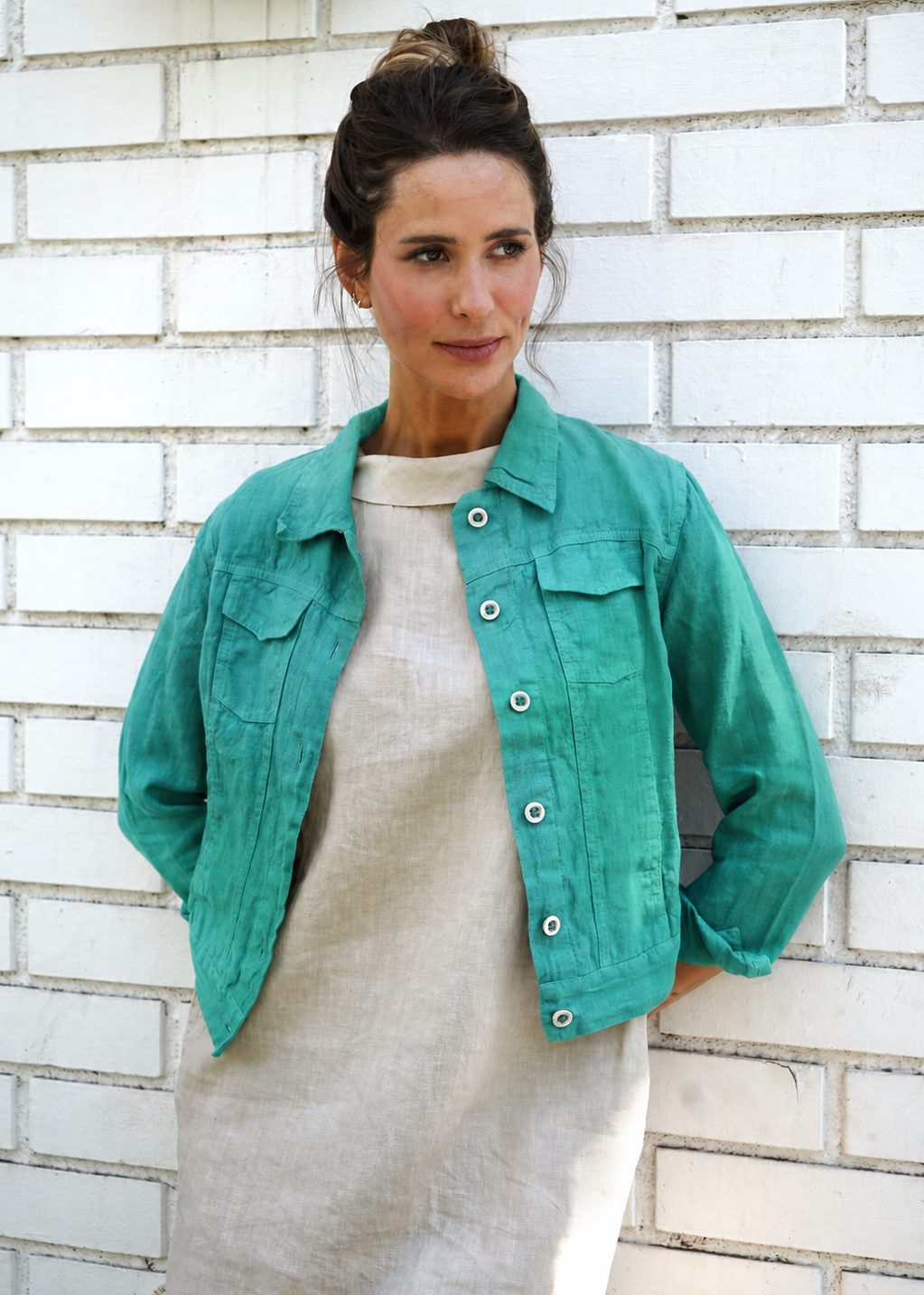 Chaqueta Creta Island Green