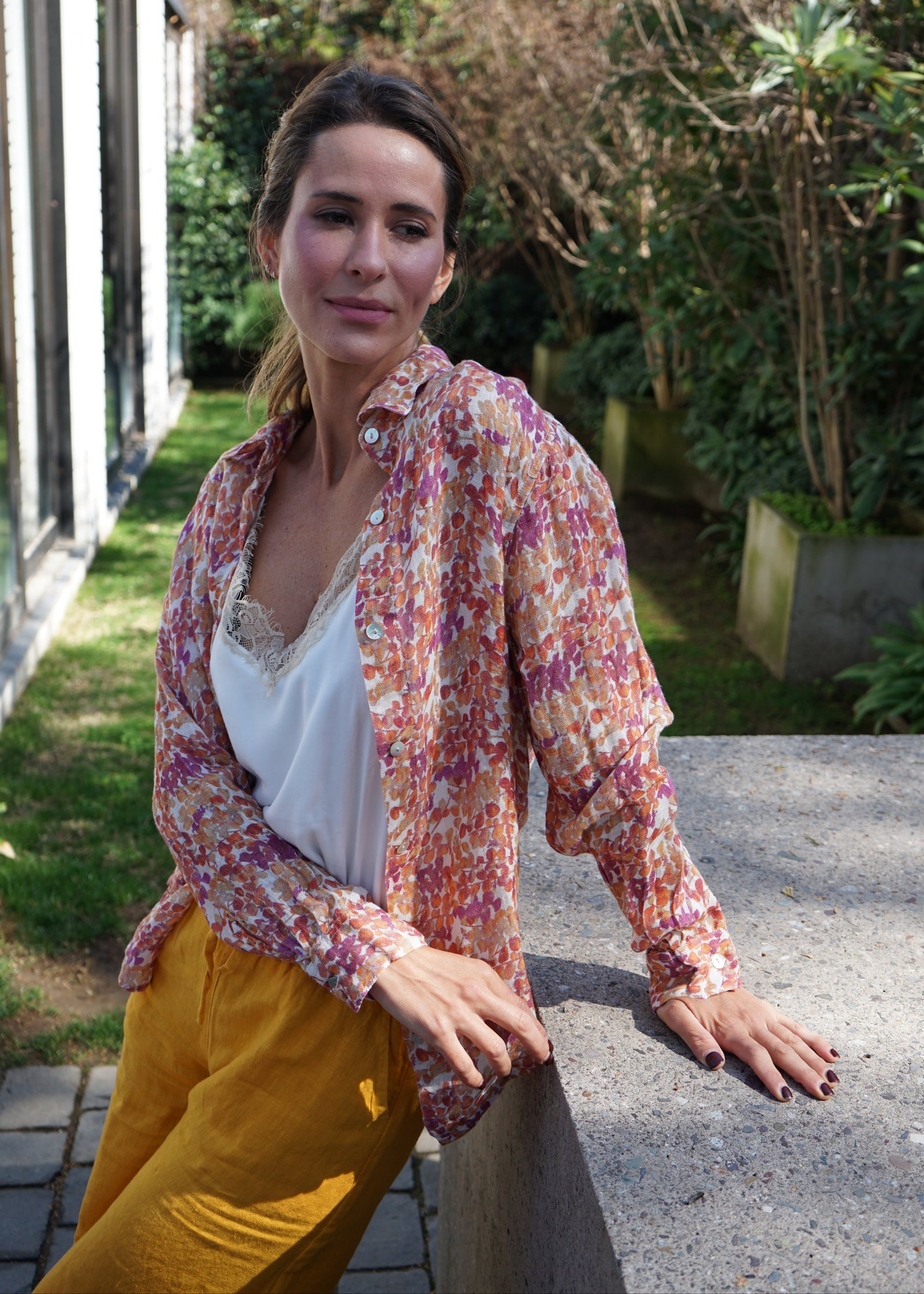 Camisa Atenas Petal Ochre