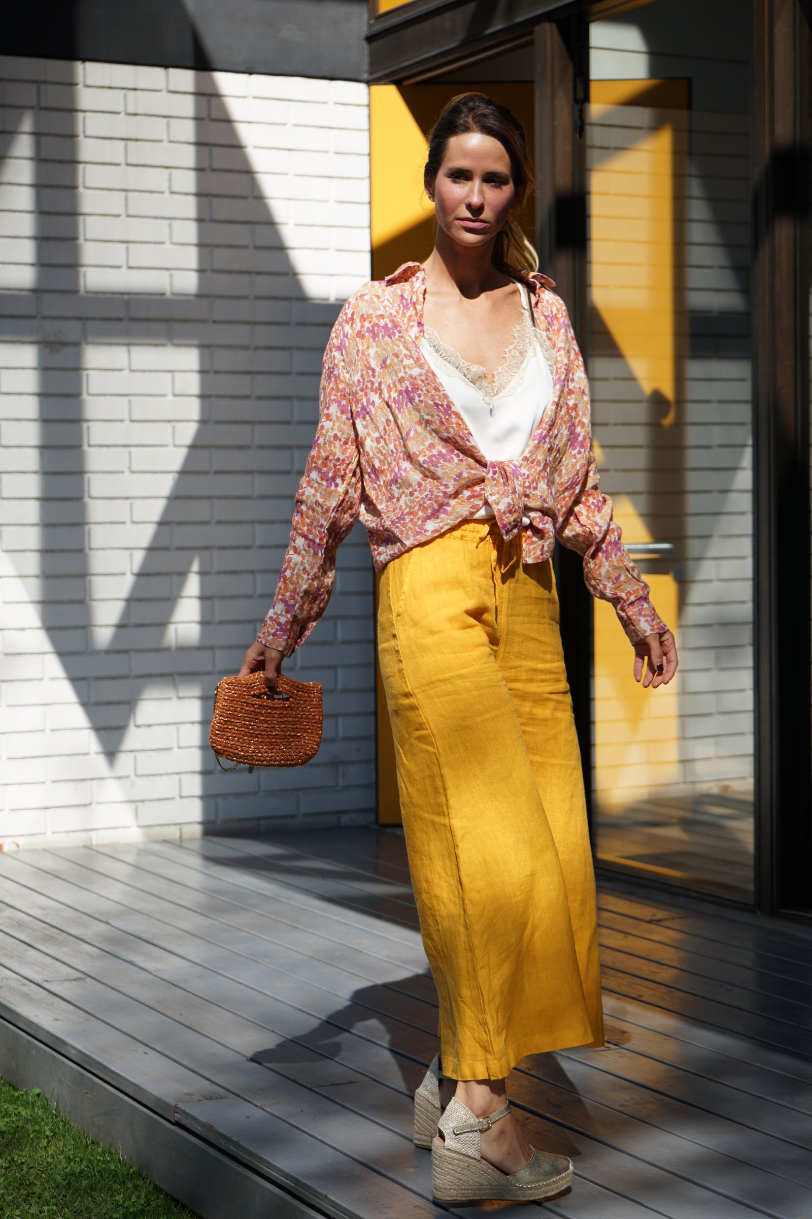 Camisa Atenas Petal Ochre