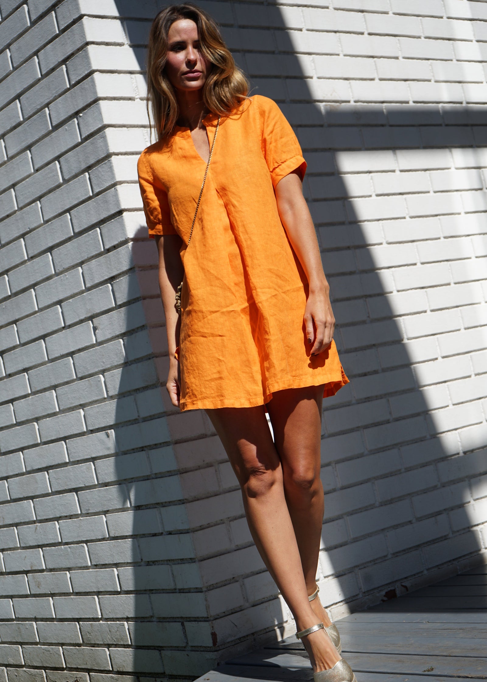 Vestido Santorini Naranja Lotus