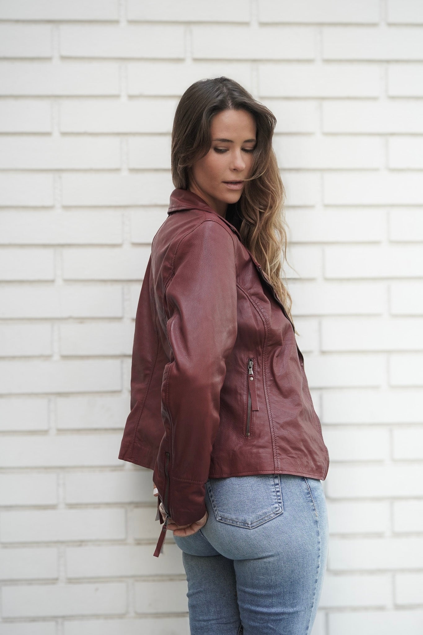 Chaqueta Aura Bordo
