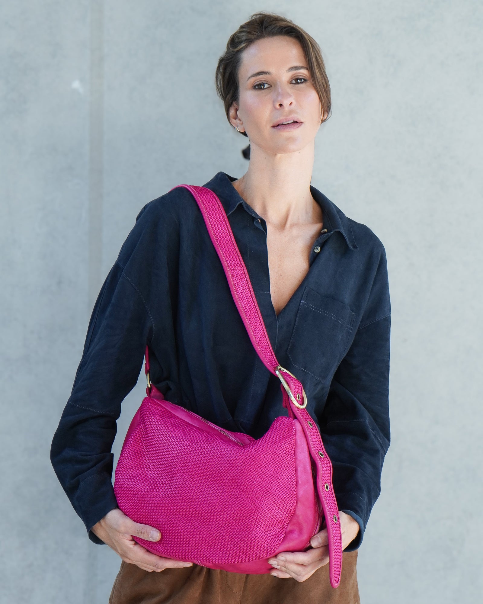 Cartera Kelly Fucsia