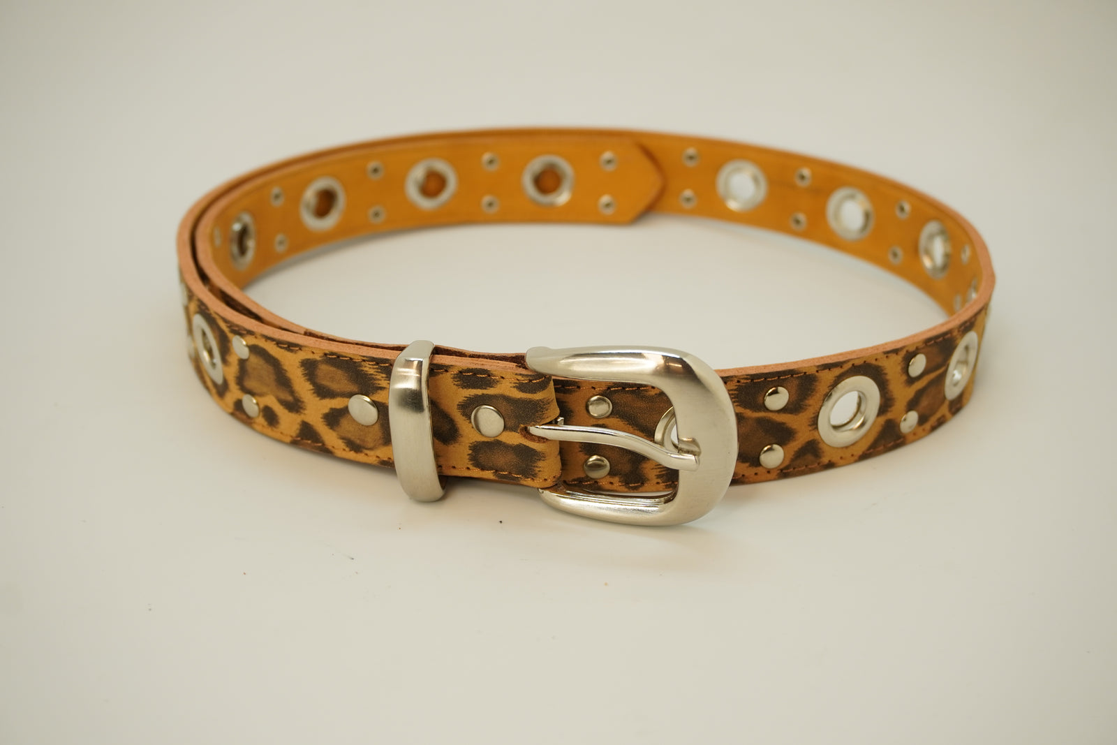 Cinturon Arandelas Animal Print
