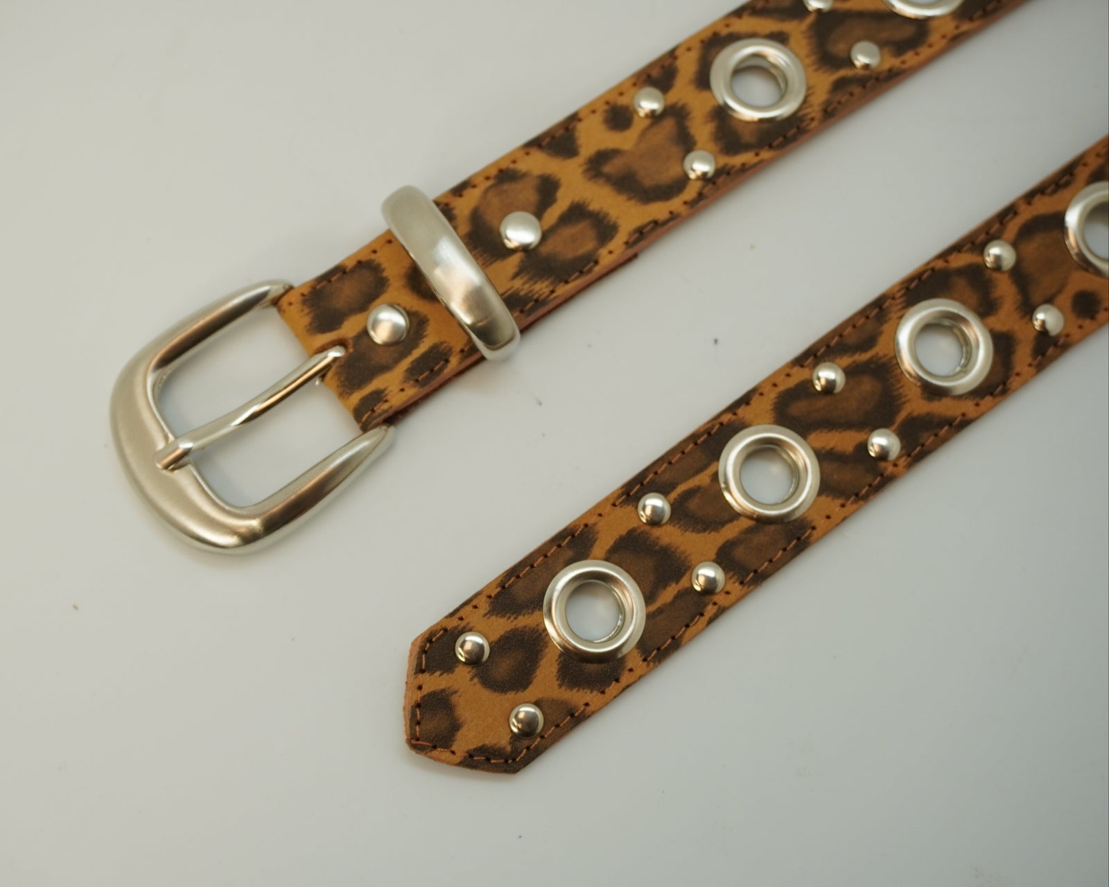 Cinturon Arandelas Animal Print