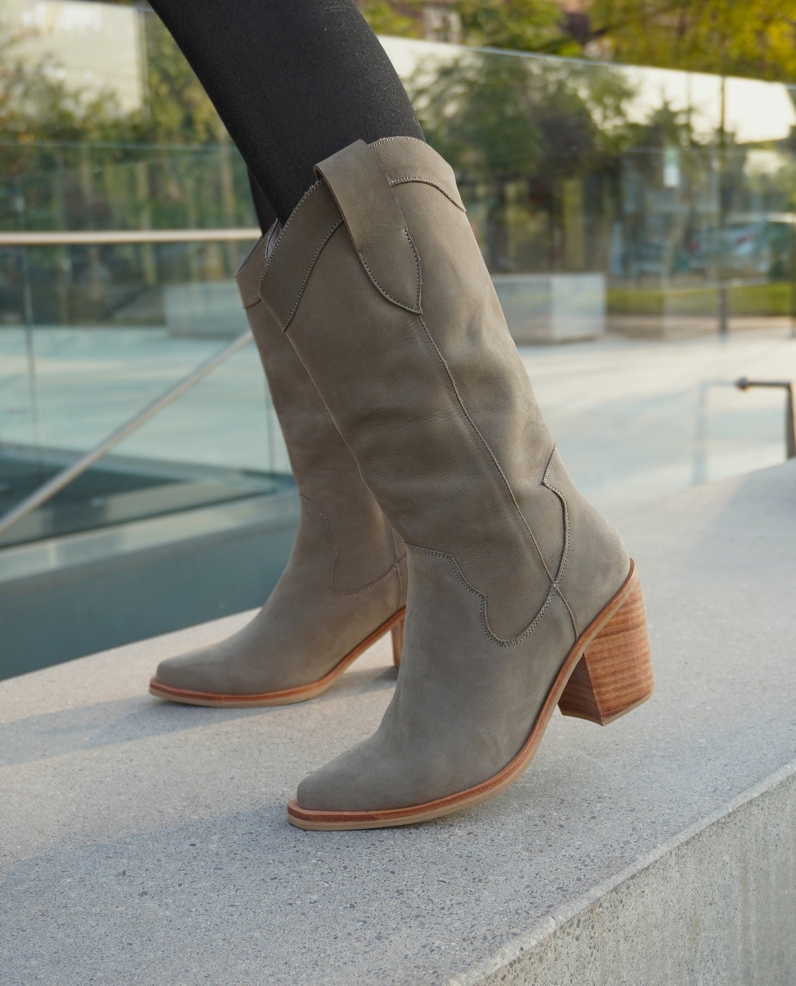 Carolina Gamuza Verde Salvia