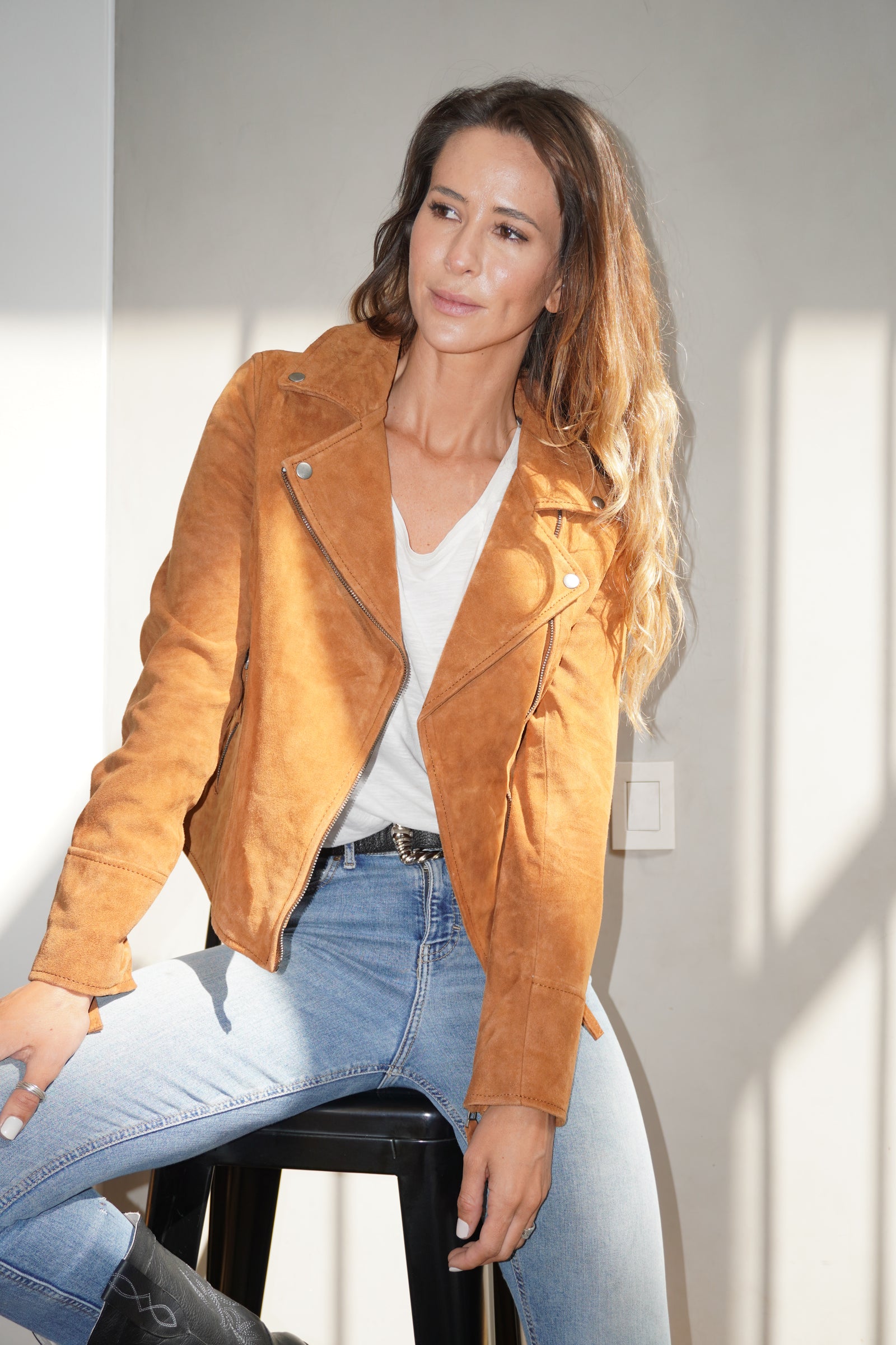 Chaqueta Aura Gamuza Suela