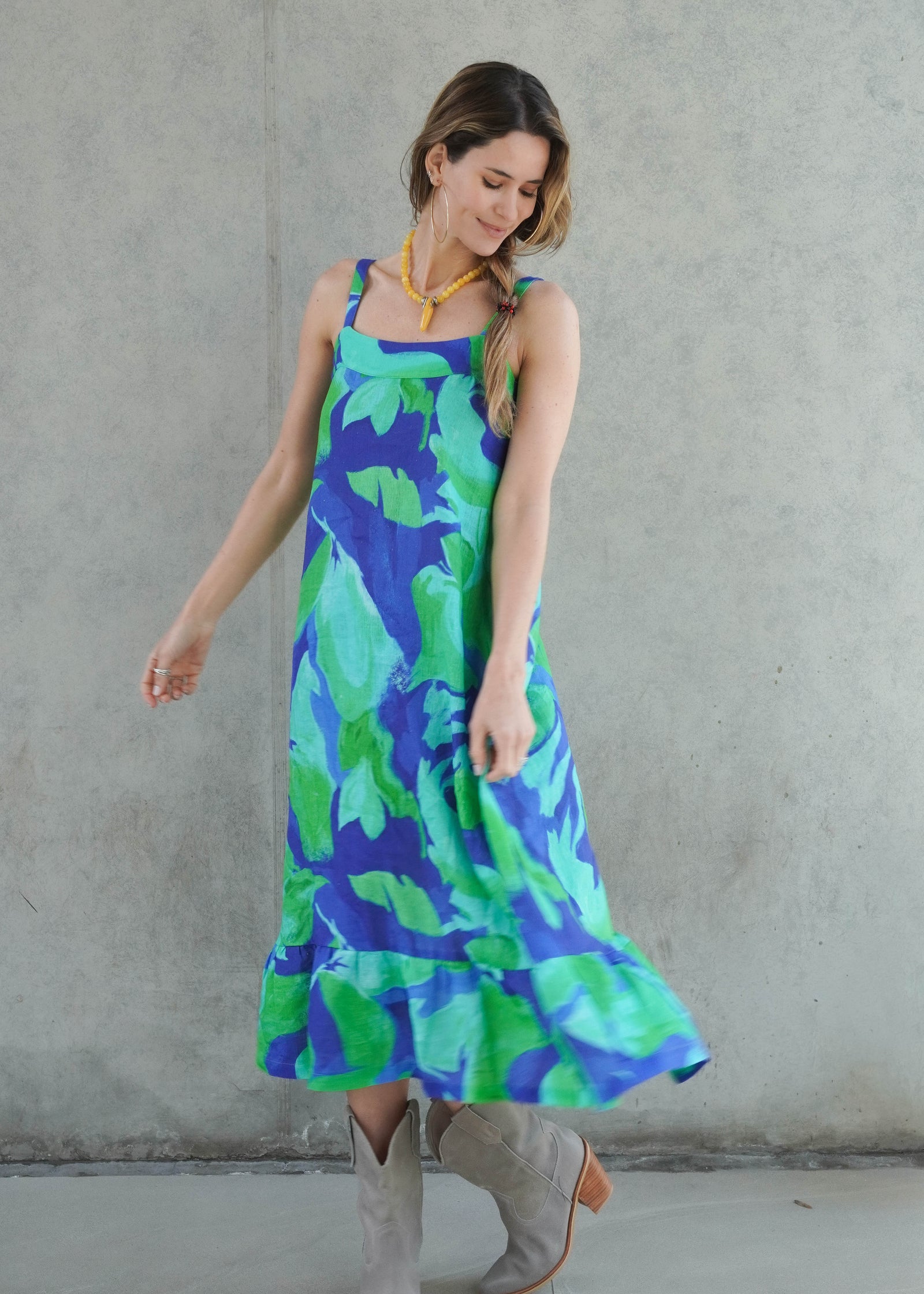 Vestido Donusa Blue Lagoon