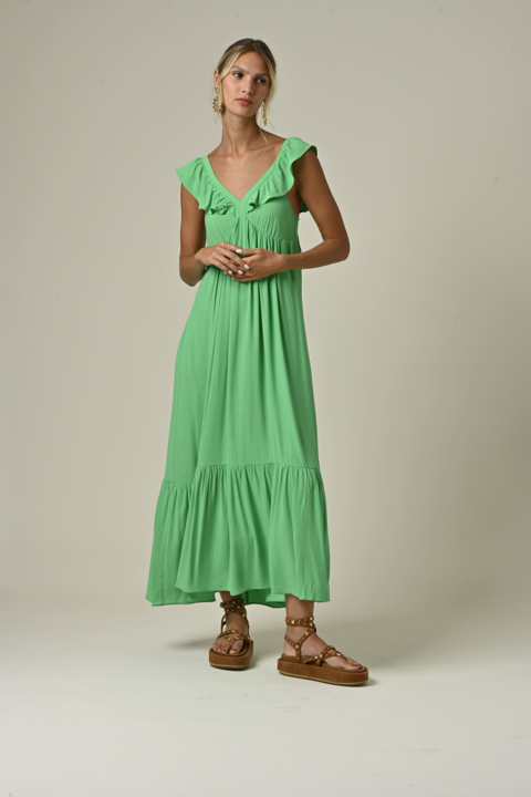 Vestido Lona Verde