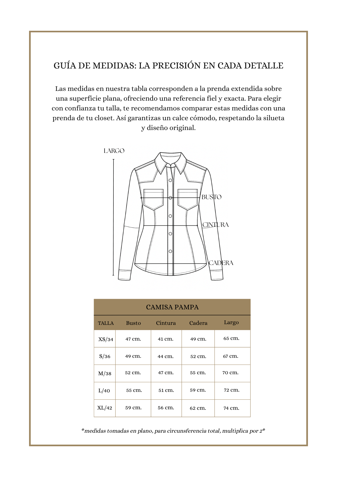 Camisa Pampa Gamuza Suela