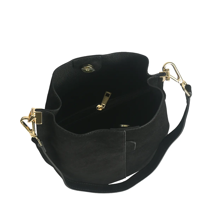 Cartera Chiara Gamuza Negro