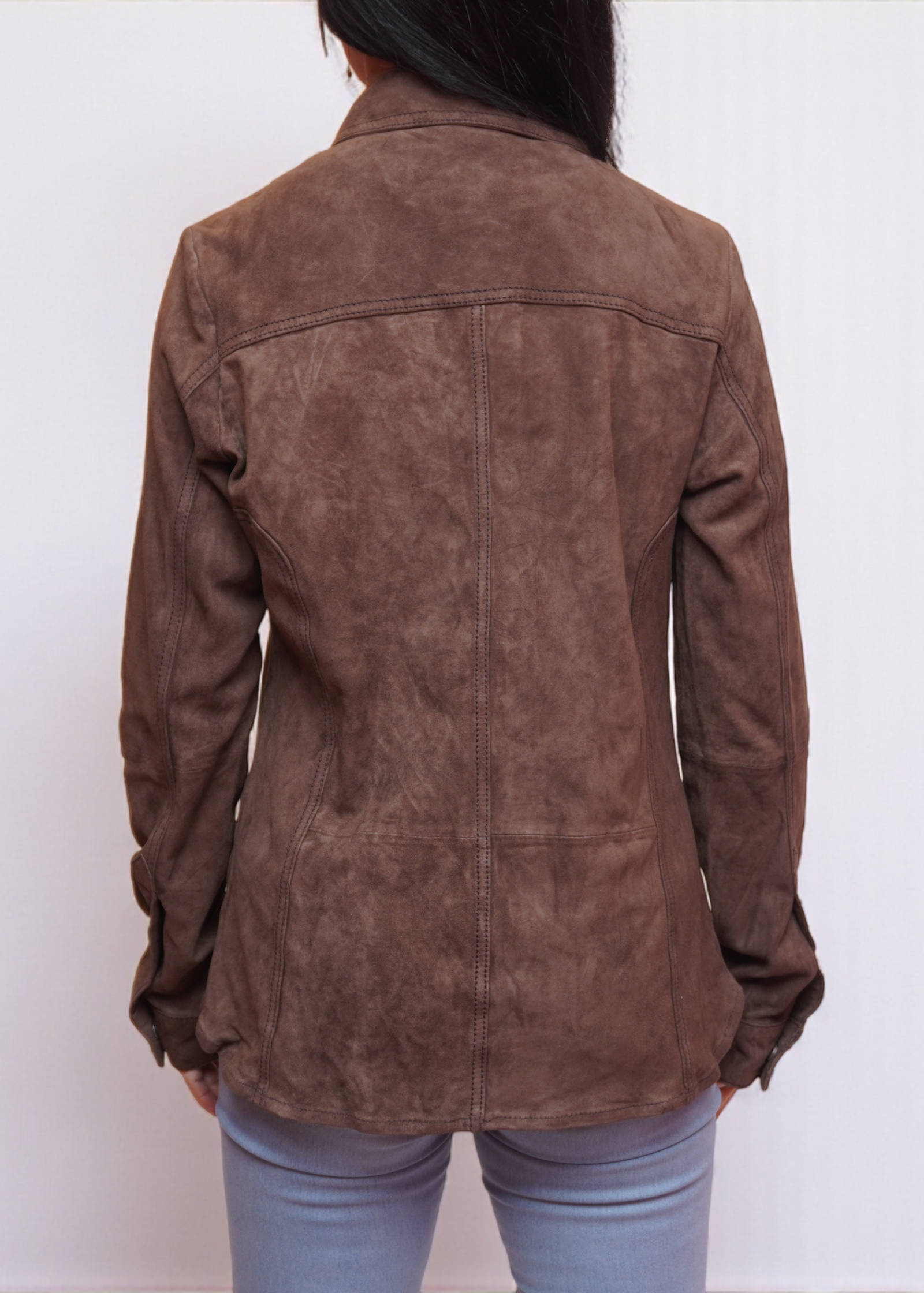 Camisa Pampa Gamuza Chocolate