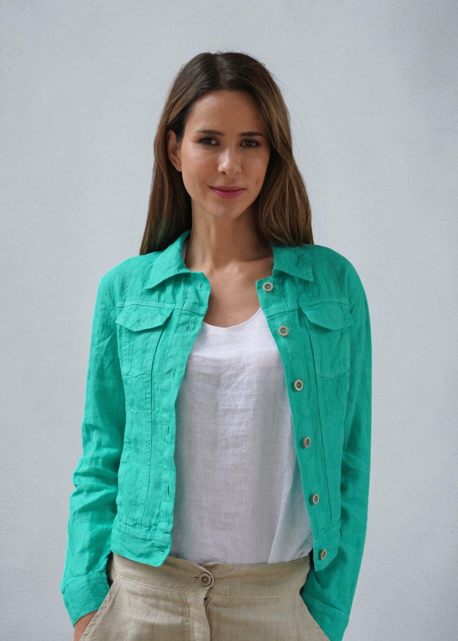 Chaqueta Creta Island Green