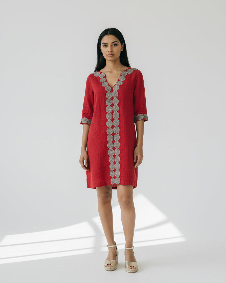 Vestido Amorgos Strawberry