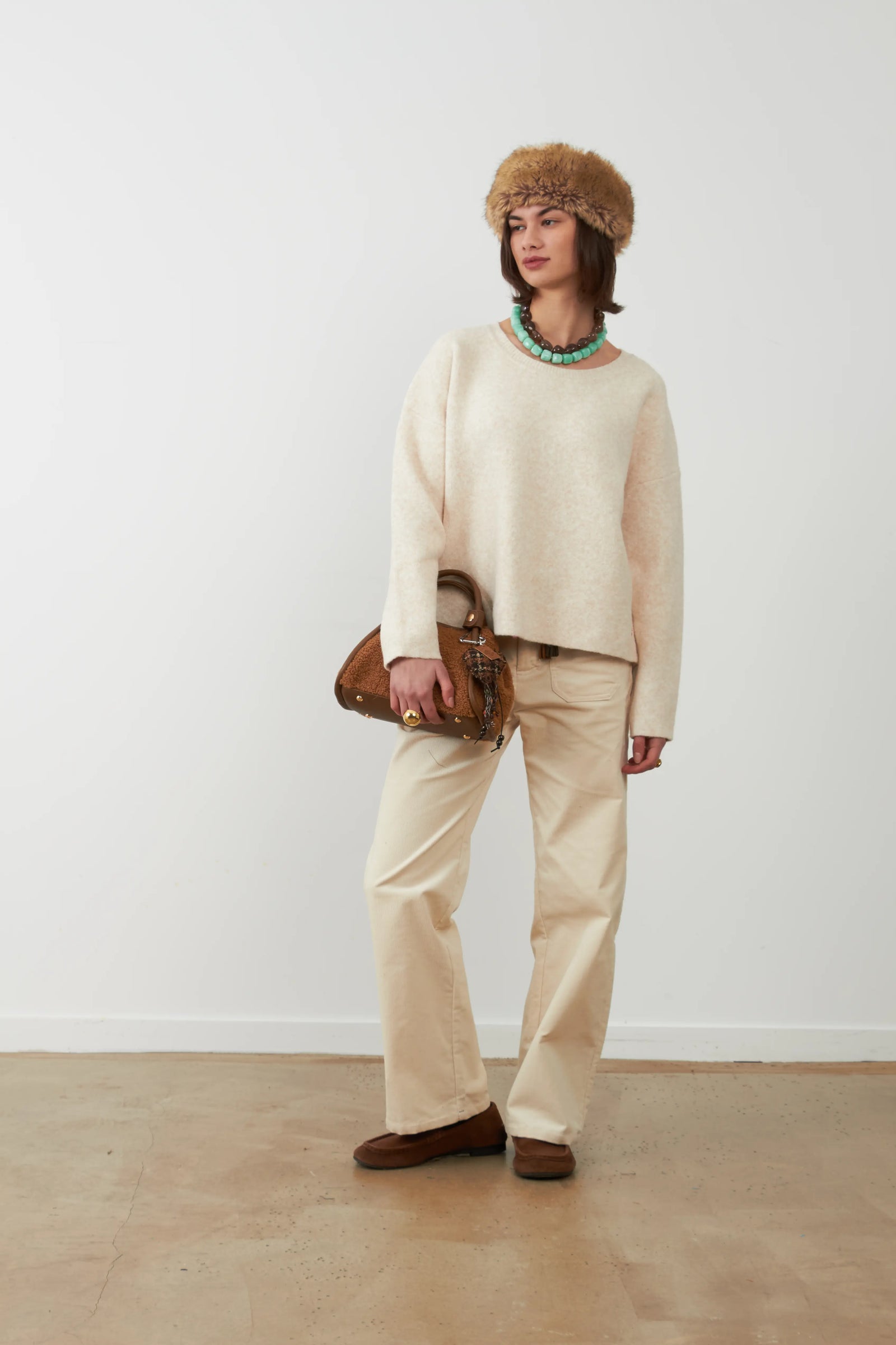 Sweater Tam Ecru