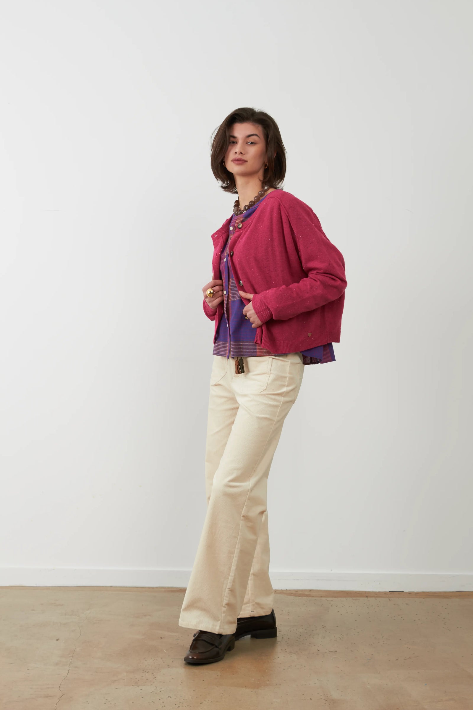 Cardigan Maelie Fucsia