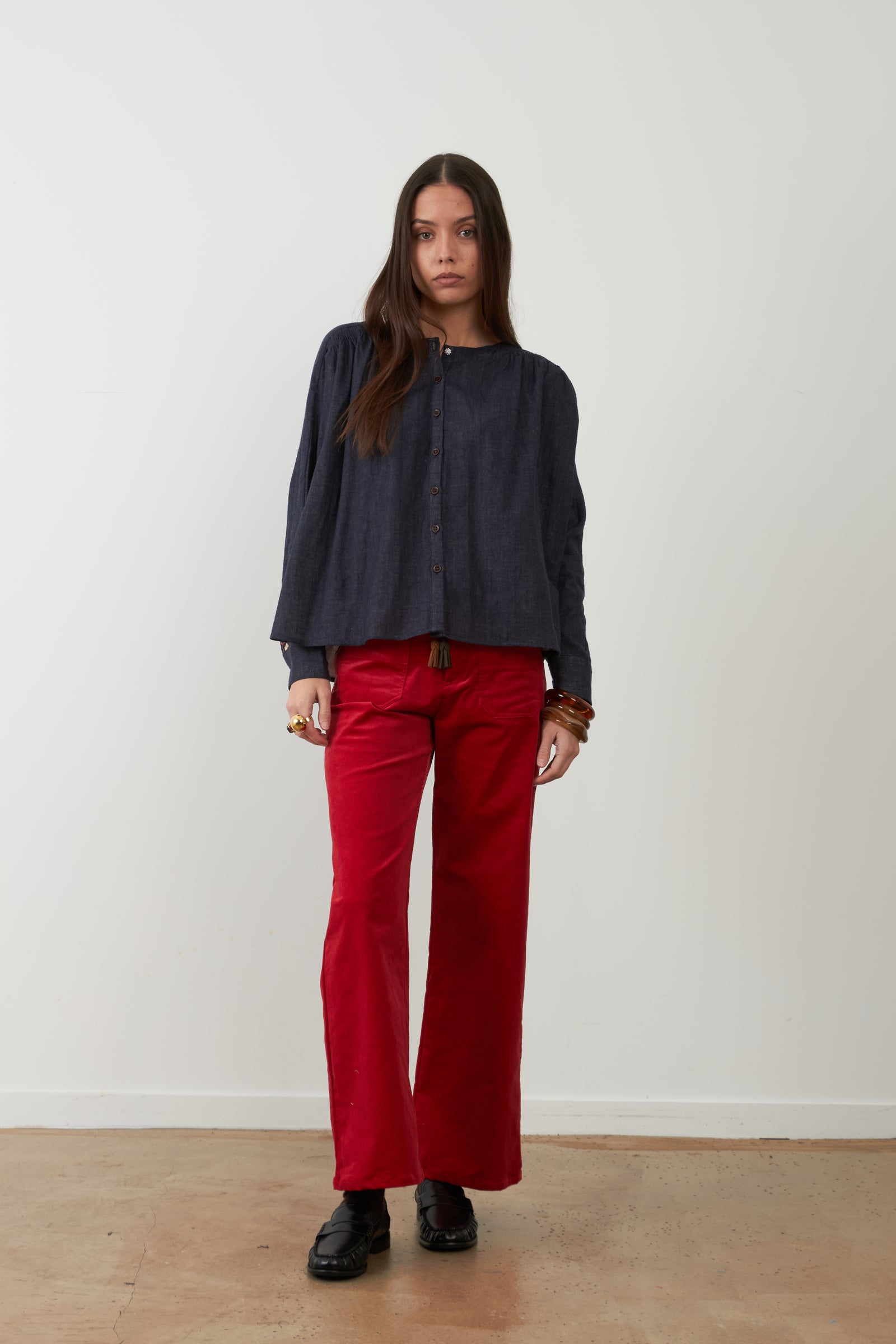 Blusa Kristin Azul Noche
