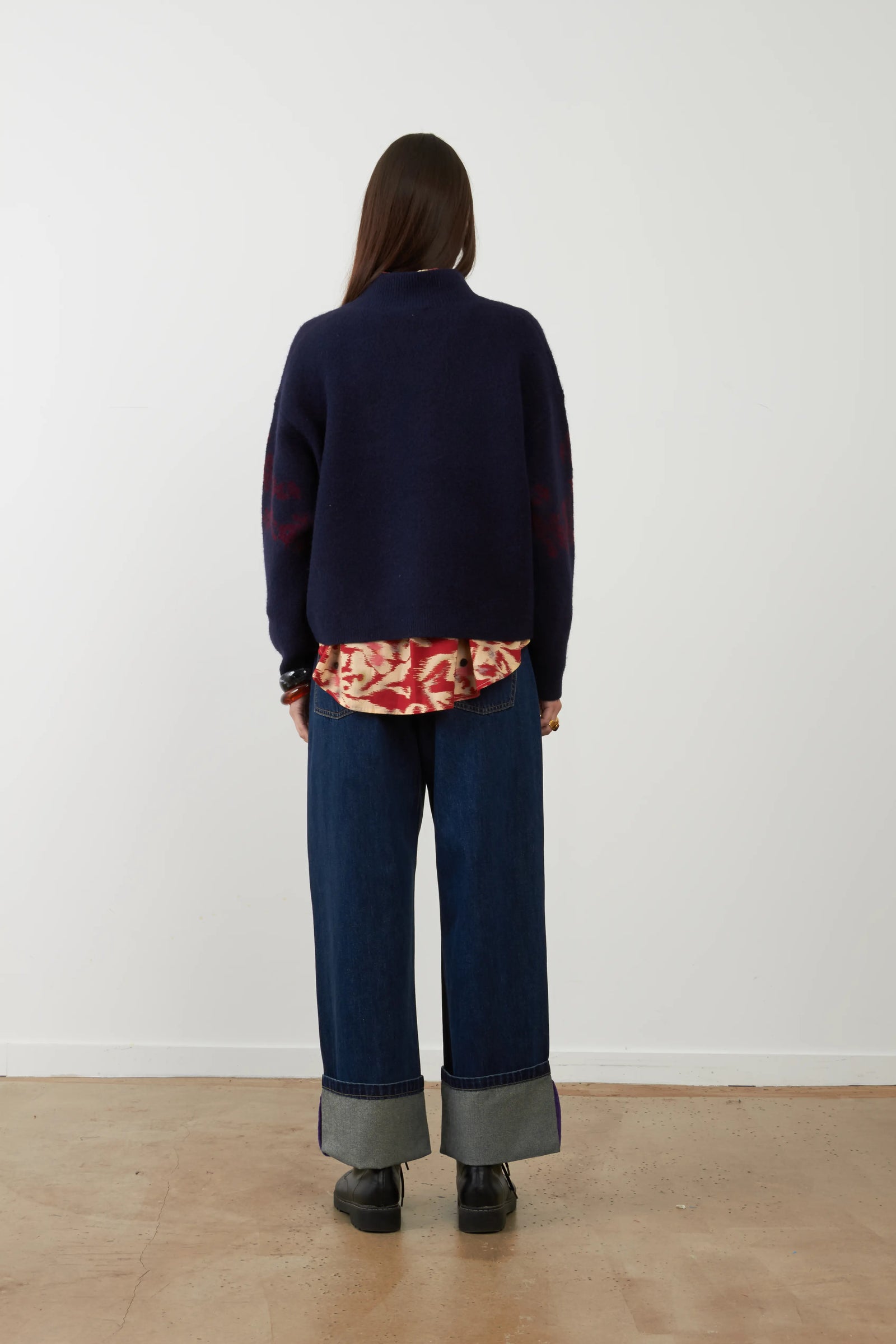 Sweater Egeo Navy-Burgundy