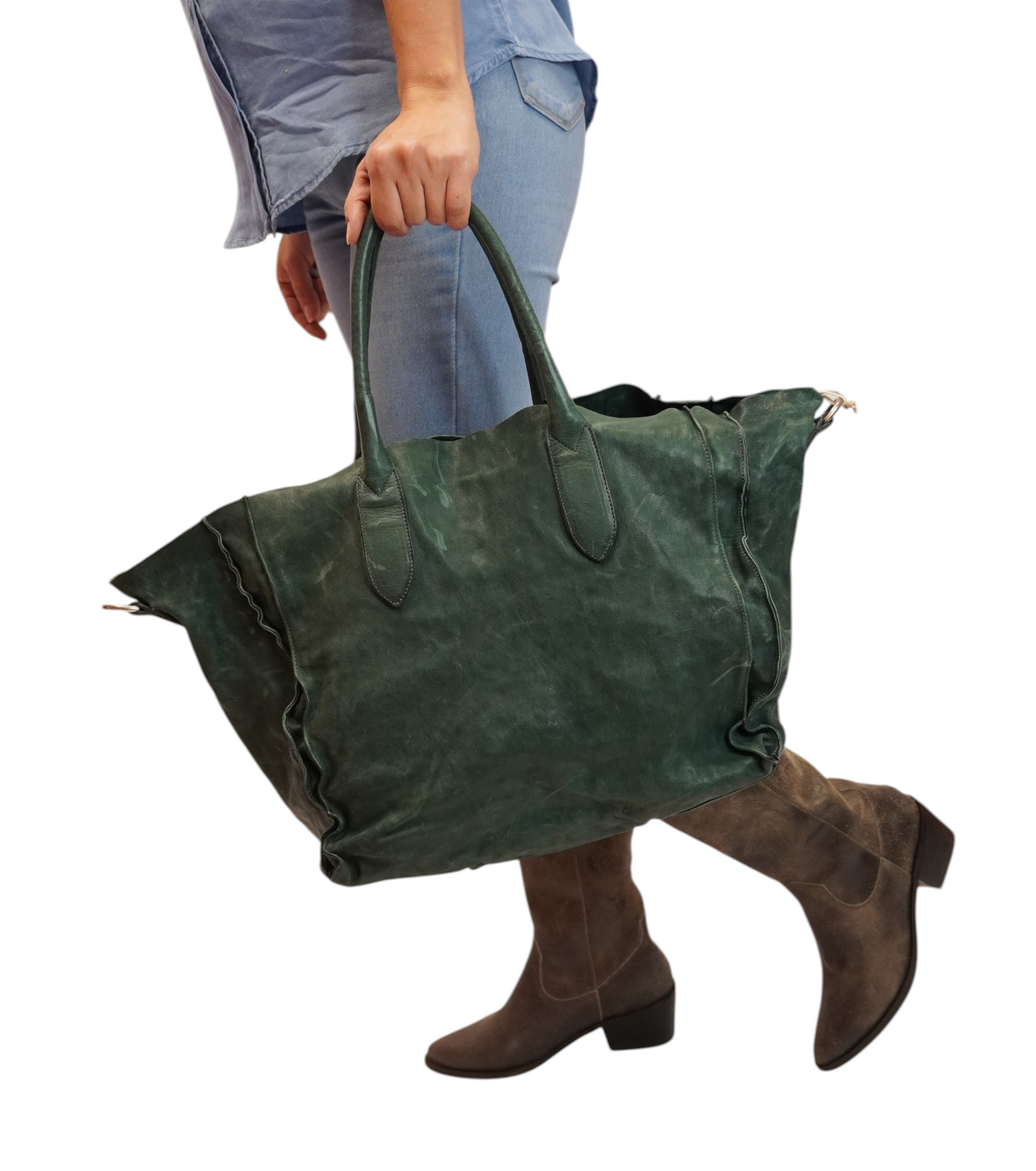 Cartera Oxford Verde Ingles