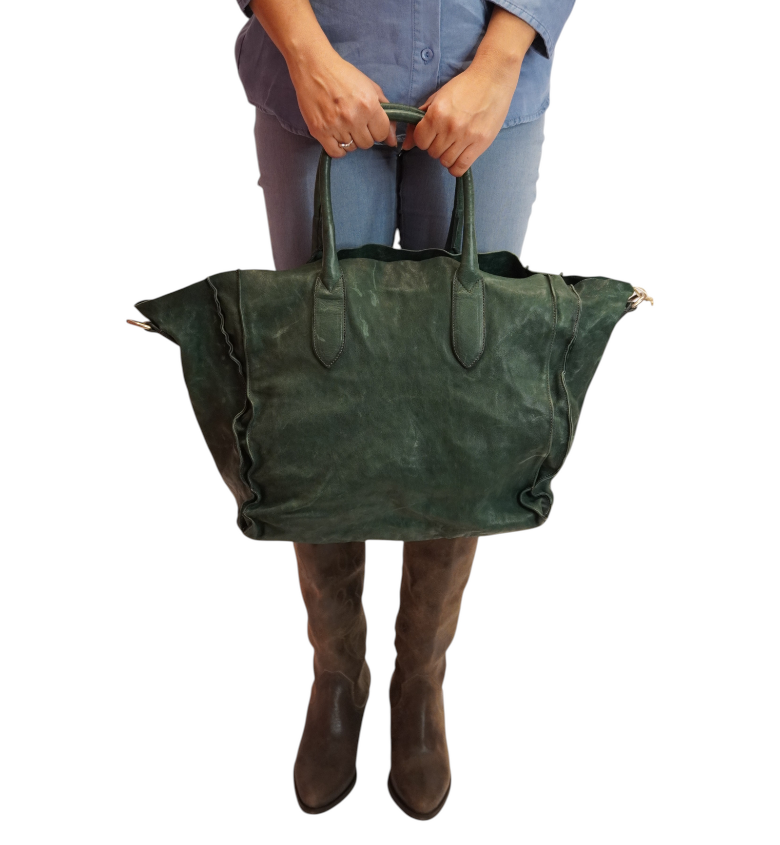 Cartera Oxford Verde Ingles