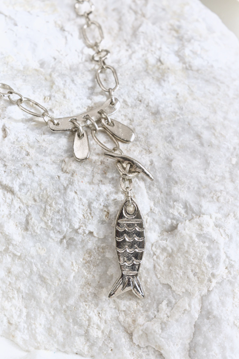 Cadena Tallo Amuleto Plata - Sin Dije