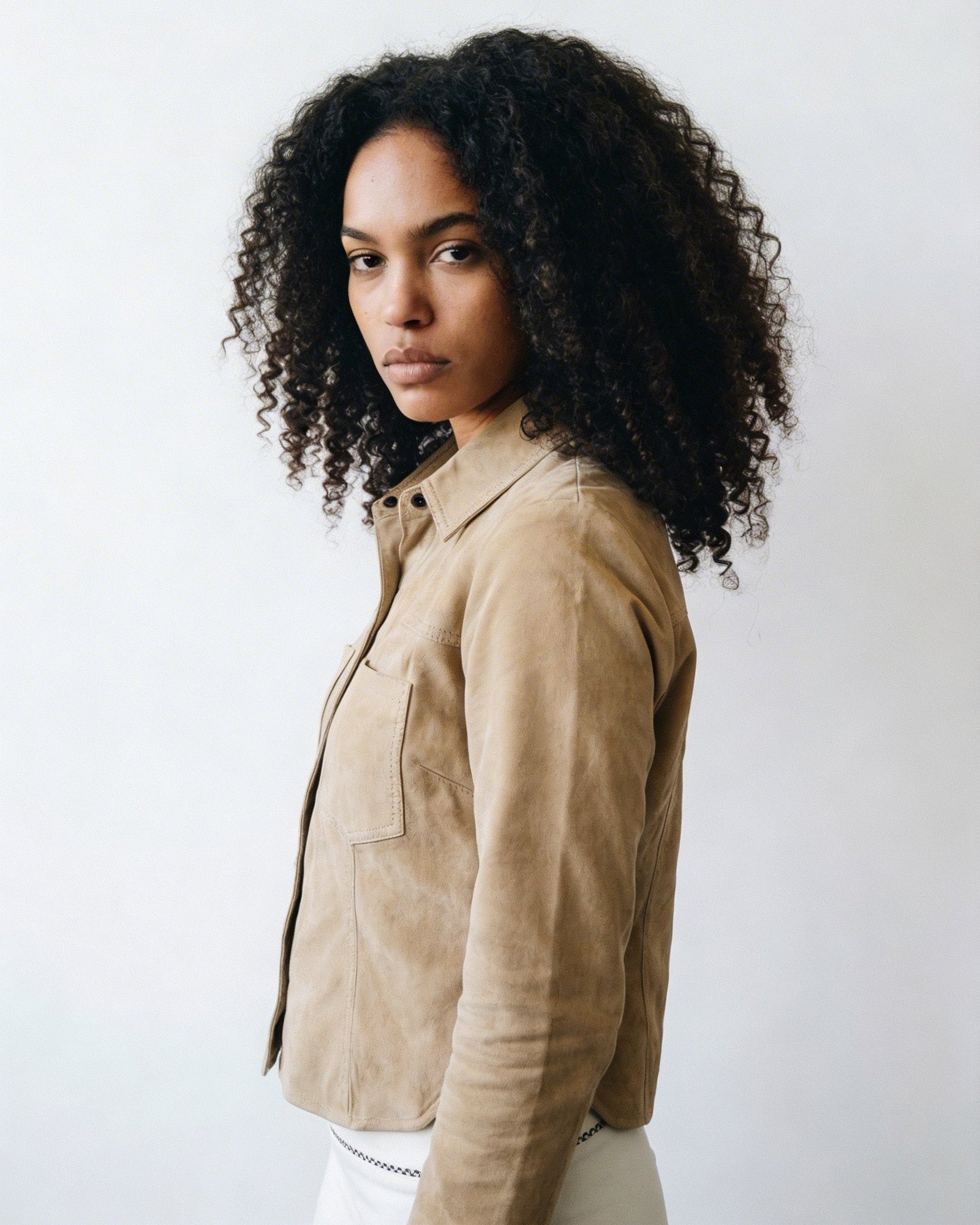 Camisa Alma Gamuza Beige