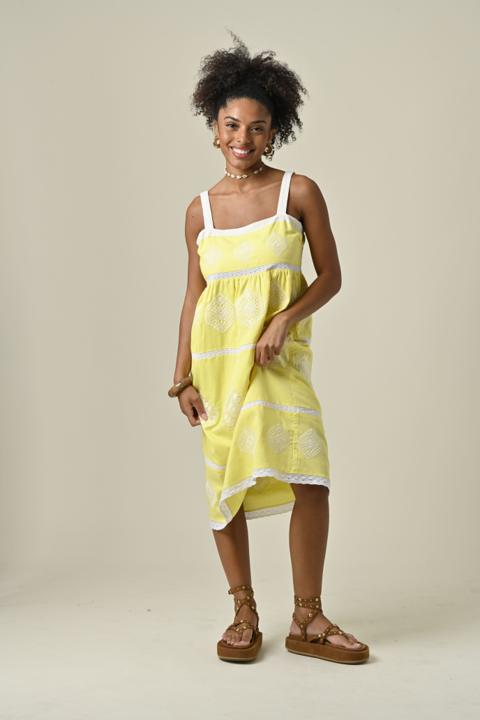 Vestido Monica Amarillo