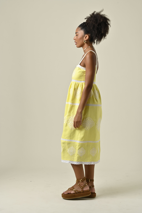 Vestido Monica Amarillo