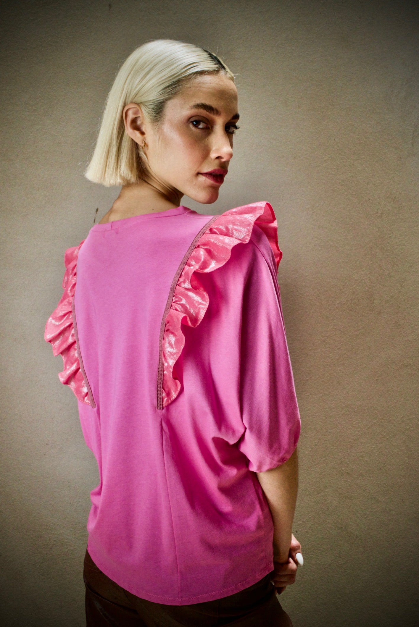 Polera Bilbeis Fucsia