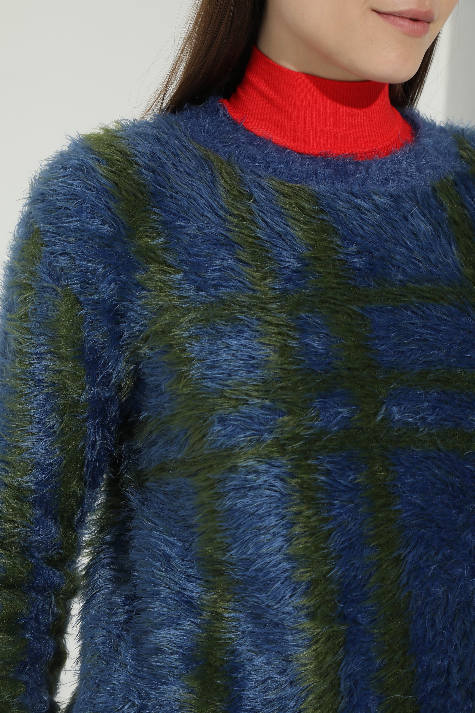 Sweater Escocés Azul Verde