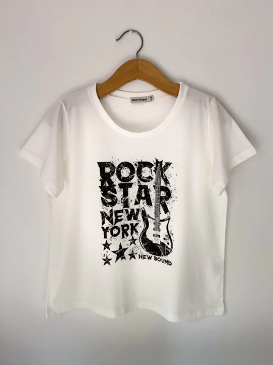 Polera New York Blanco