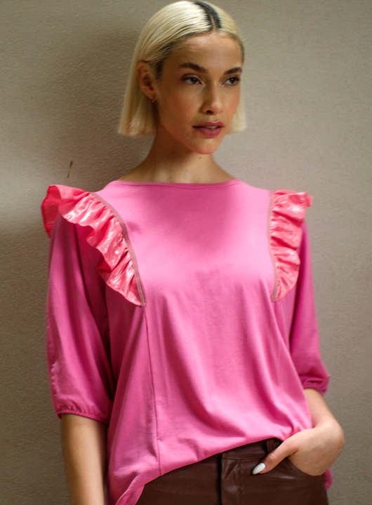 Polera Bilbeis Fucsia