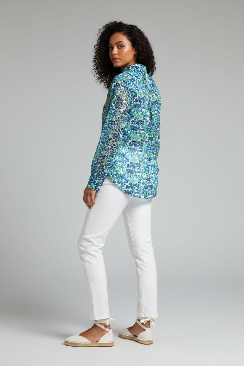 Camisa Atenas Petal Blue