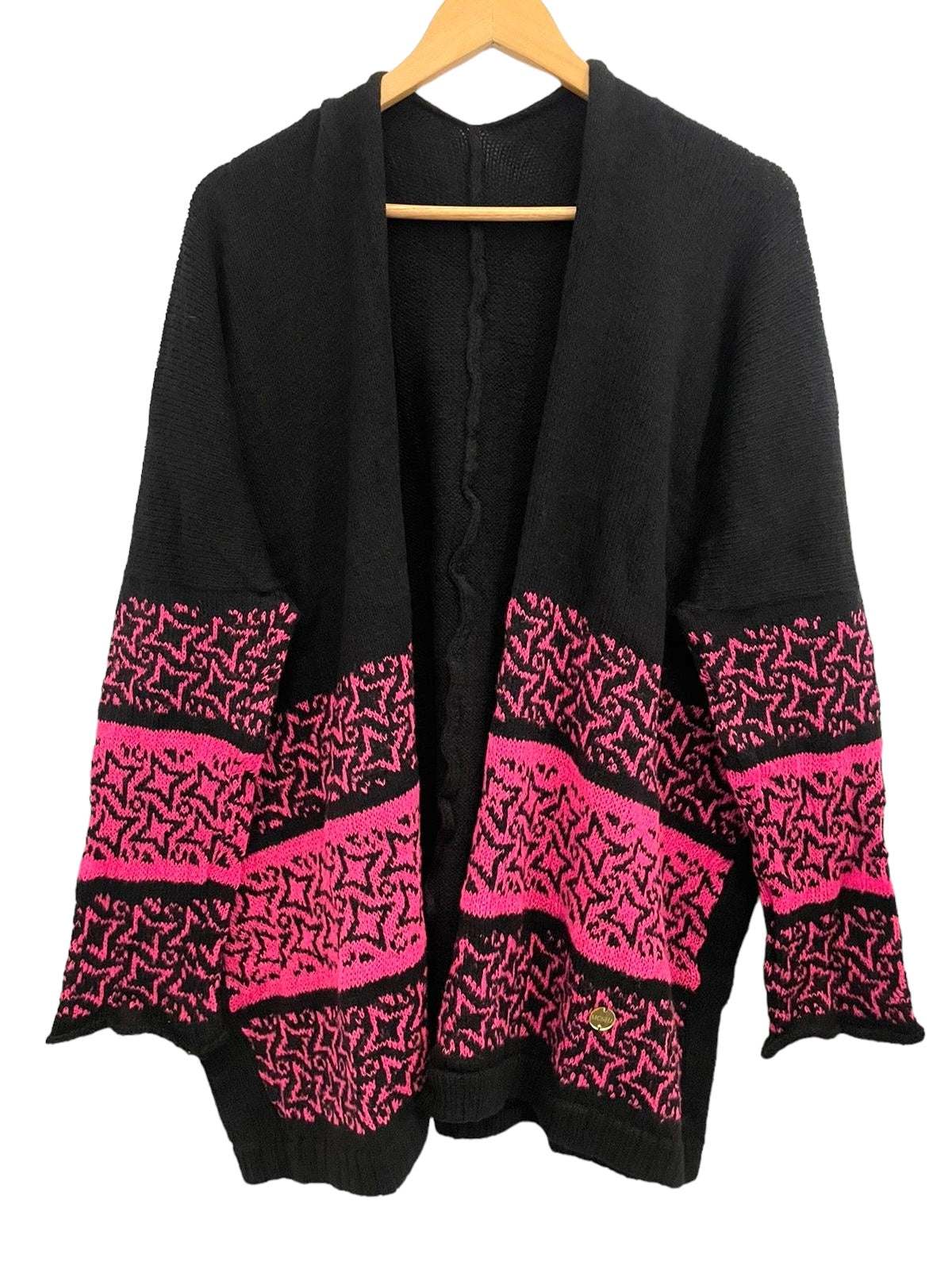Chaleco Estrellas Negro Fucsia