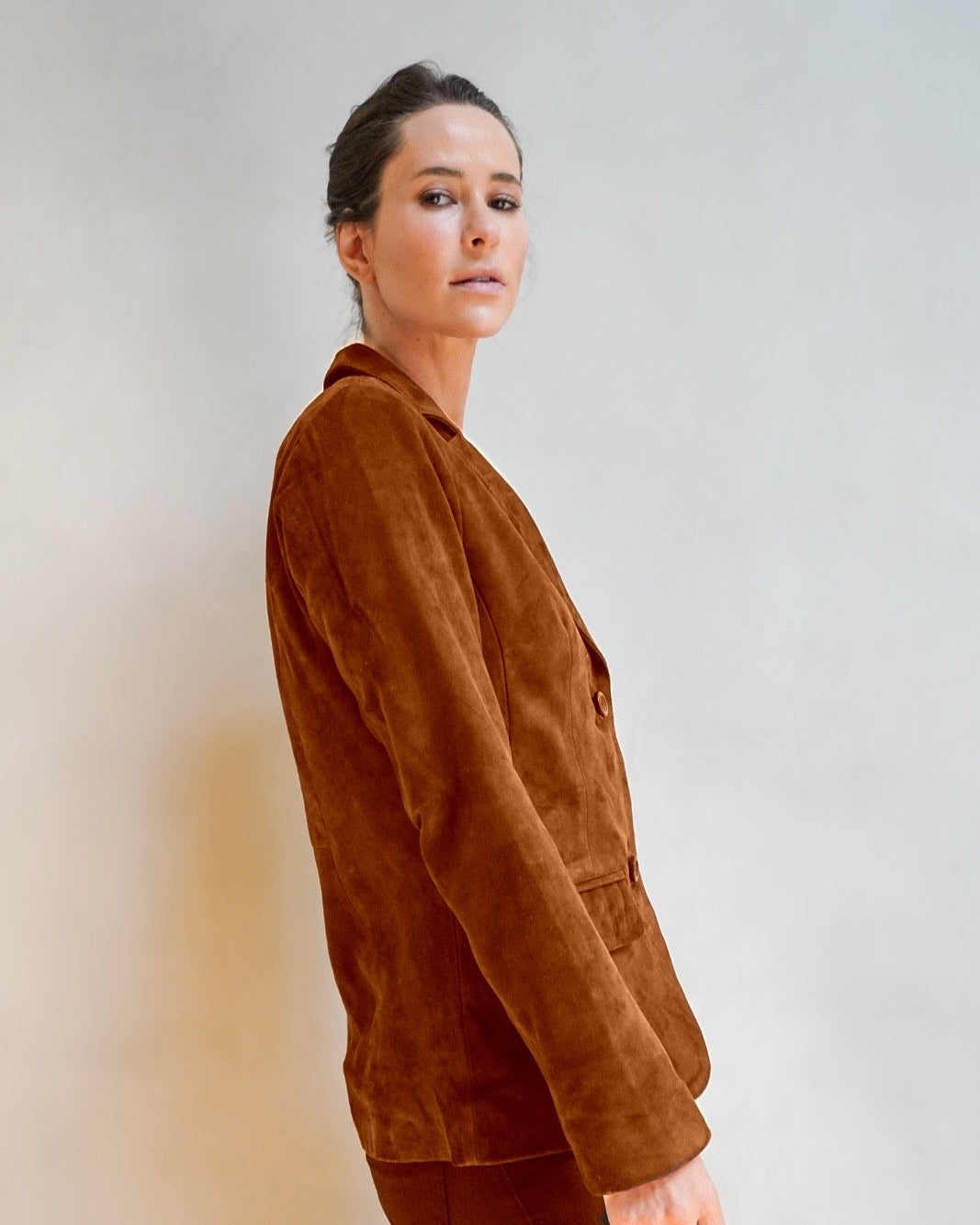 Blazer Aurora Gamuza Camel