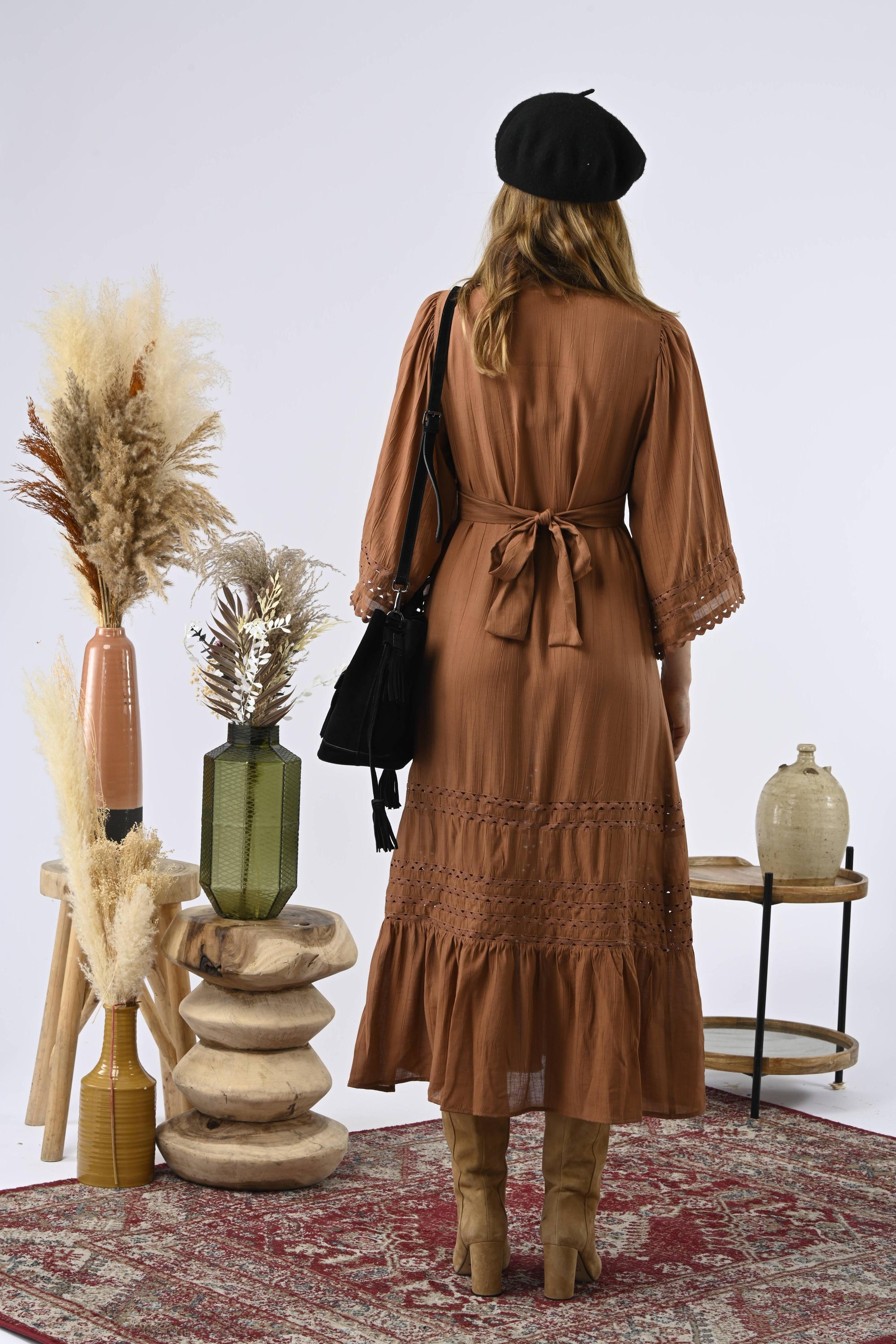 Vestido Wynonna Camel