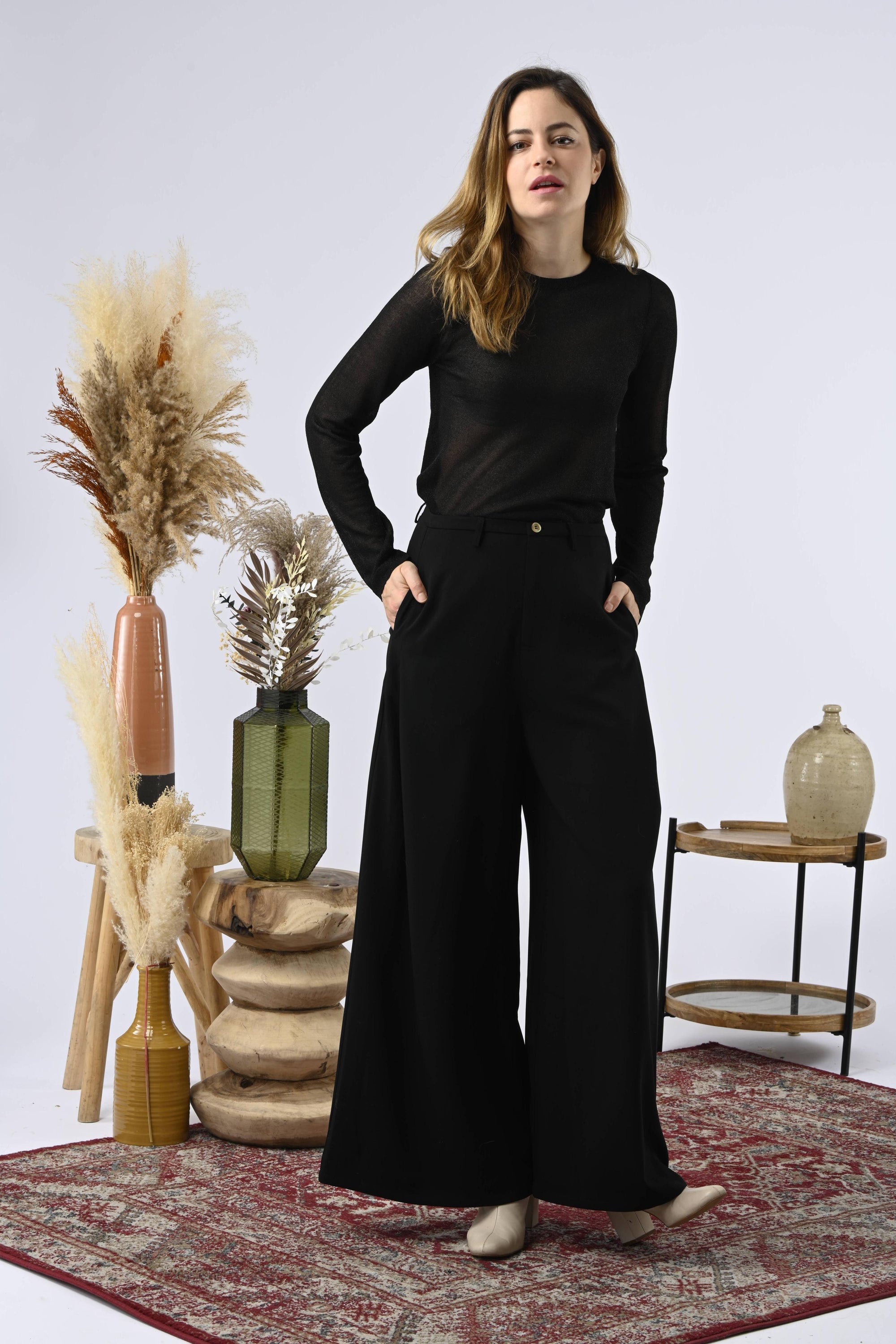 Sweater Hazelnut Negro