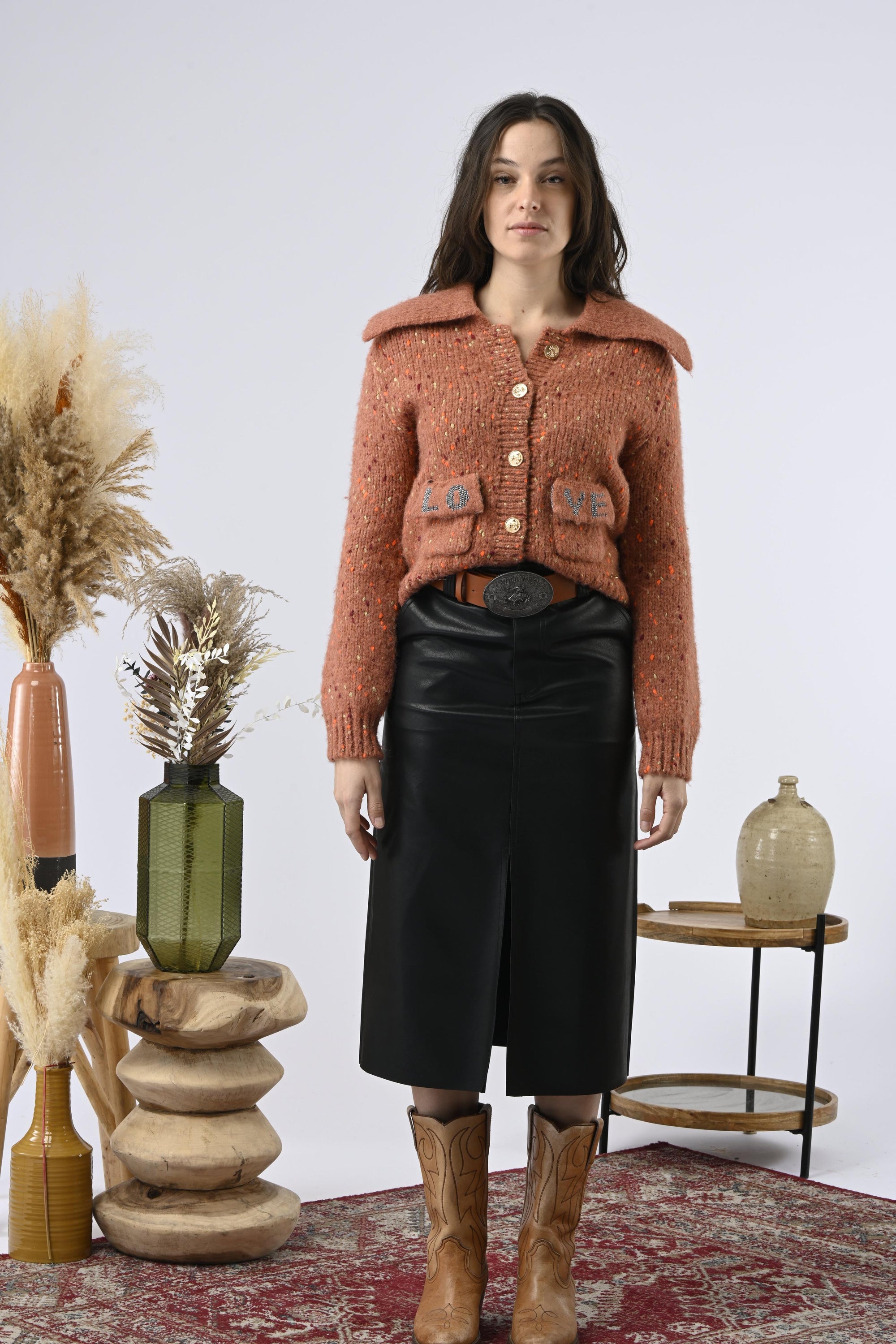 Cardigan Koline Ladrillo